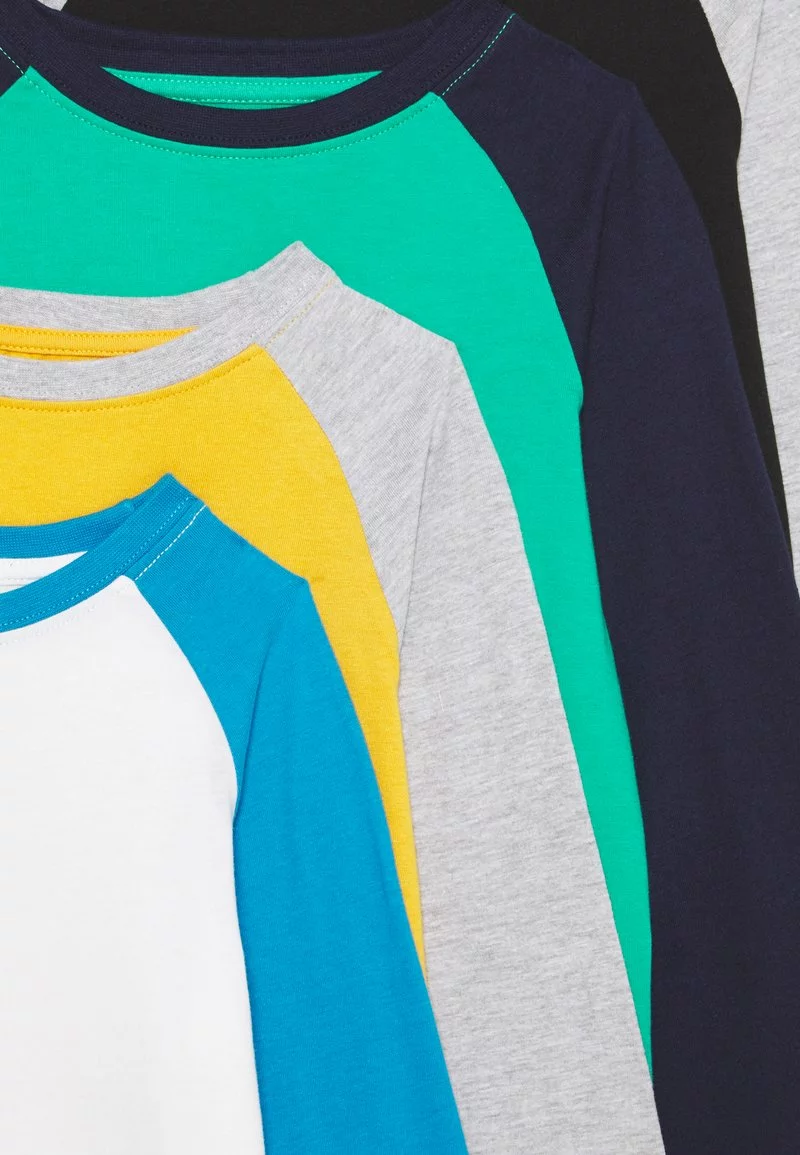 Friboo 4 PACK - Langarmshirt - Light Grey/ochre/dark Blue, Herren 6 Friboo 4 PACK - Langarmshirt - Light Grey/ochre/dark Blue, Herren – Bild 4