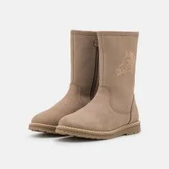 Friboo LEATHER - Snowboot/Winterstiefel - Taupe, Kinder -Friboo Verkäufe 3f53651320dd42fb85a58d1425504472