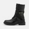 Friboo LEATHER - Schnürstiefel - Black, Kinder -Friboo Verkäufe 49781c006380499fb0668f6a50229e24