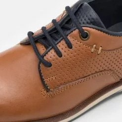 Friboo LEATHER - Sportlicher Schnürer - Cognac, Kinder -Friboo Verkäufe 4c0cb50b18b74ec98c33069fc784604f