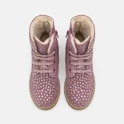 Friboo LEATHER - Schnürstiefelette - Mauve, Kinder -Friboo Verkäufe 7640c672b7aa466a9758f6d2019c1bce