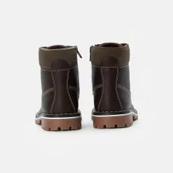 Friboo BOOTIES - Schnürstiefelette - Dark Brown, Kinder -Friboo Verkäufe 8d8ba5109679466ca583047c49376f61