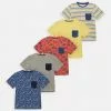 Friboo POCKET TEE 5PACK - T-Shirt Print - Multi-coloured /yellow/blue, Kinder