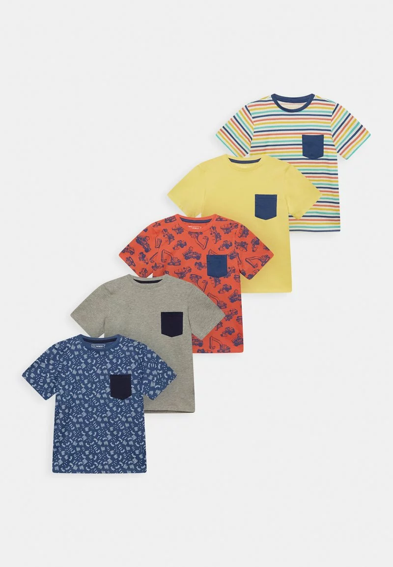 Friboo POCKET TEE 5PACK - T-Shirt Print - Multi-coloured /yellow/blue, Kinder 3 Friboo POCKET TEE 5PACK - T-Shirt Print - Multi-coloured /yellow/blue, Kinder