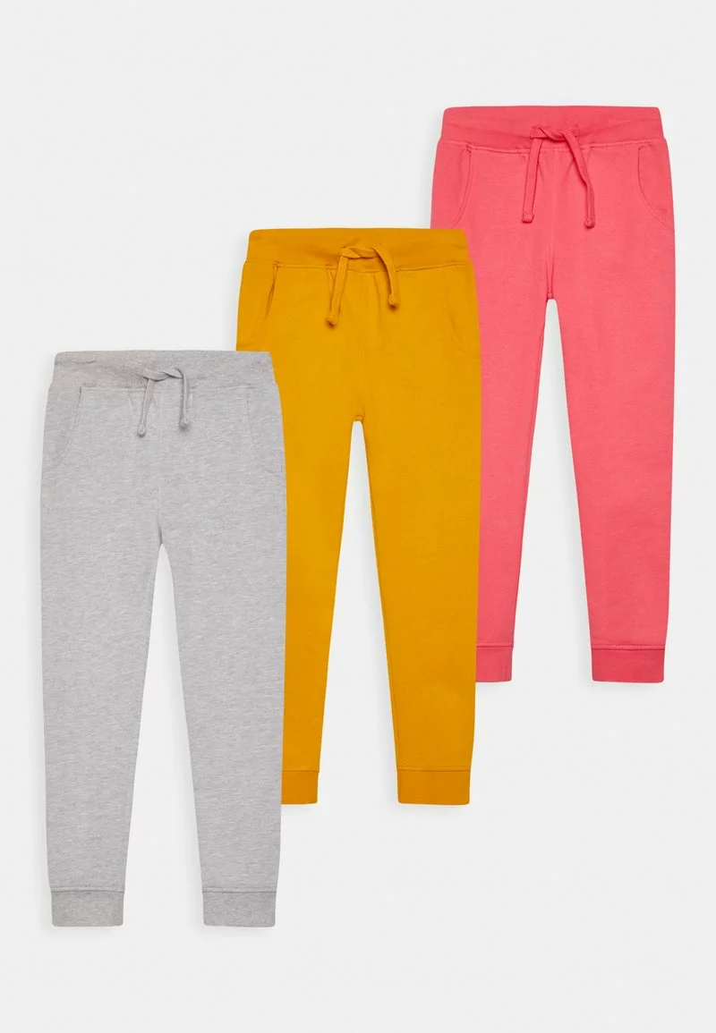 Friboo BASIC GIRLS 3 PACK - Jogginghose - Orange, Pink, Grey, Kinder 3 Friboo BASIC GIRLS 3 PACK - Jogginghose - Orange, Pink, Grey, Kinder