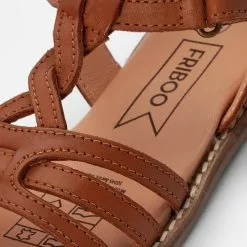 Friboo LEATHER SANDALS - Riemensandalette - Cognac, Kinder -Friboo Verkäufe d02dbfbbec1244f59d23394516d24183