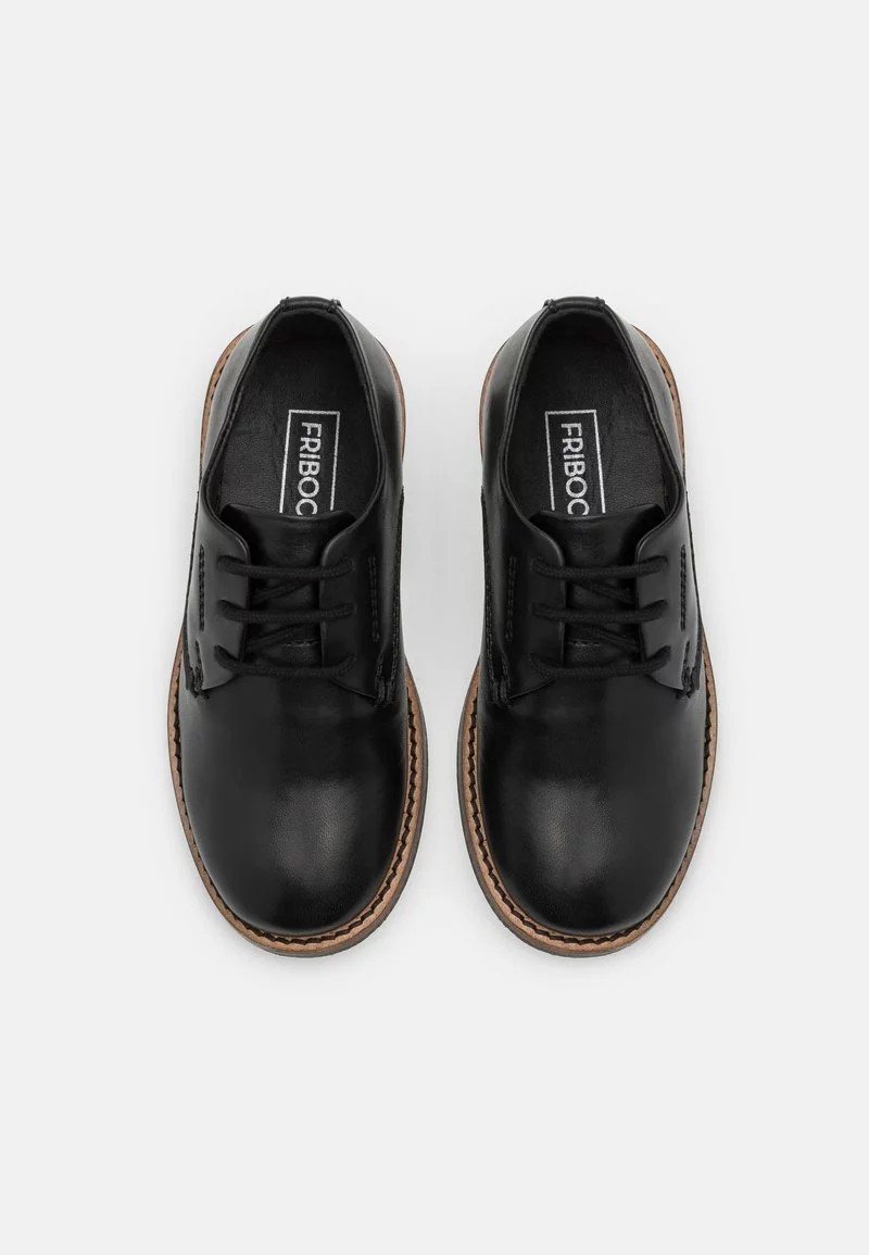 Friboo LEATHER - Schnürer - Black, Kinder 6 Friboo LEATHER - Schnürer - Black, Kinder – Bild 4