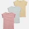 Friboo 3 PACK GIRL RIB TEE - T-Shirt Basic - Blue - 502_yellow - 202_pink - 402, Kinder -Friboo Verkäufe e51d3363c315480790f03f8380271ba4