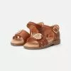 Friboo LEATHER SANDALS - Riemensandalette - Cognac, Kinder -Friboo Verkäufe e9460cf145d04f00b76f273dad8868b3