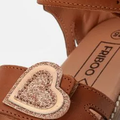 Friboo LEATHER SANDALS - Riemensandalette - Cognac, Kinder -Friboo Verkäufe f3b8bf7b846441128bfa5275ad79473c