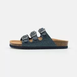 Friboo Pantolette Flach - Dark Blue, Kinder