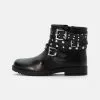 Friboo LEATHER BOOTIES - Cowboy-/Bikerstiefelette - Black, Kinder -Friboo Verkäufe fb963ba87e5940a0903ff4b044e9f48a
